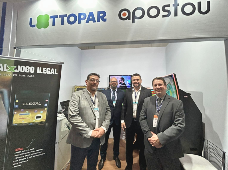 Diretoria da Lottopar presente na Forensics (Foto: divulgação/Gabriel Lino)