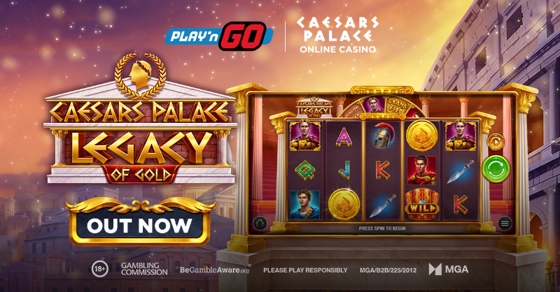 Play’n GO e Caesars Entertainment lançam título exclusivo Caesars Palace Legacy of Gold
