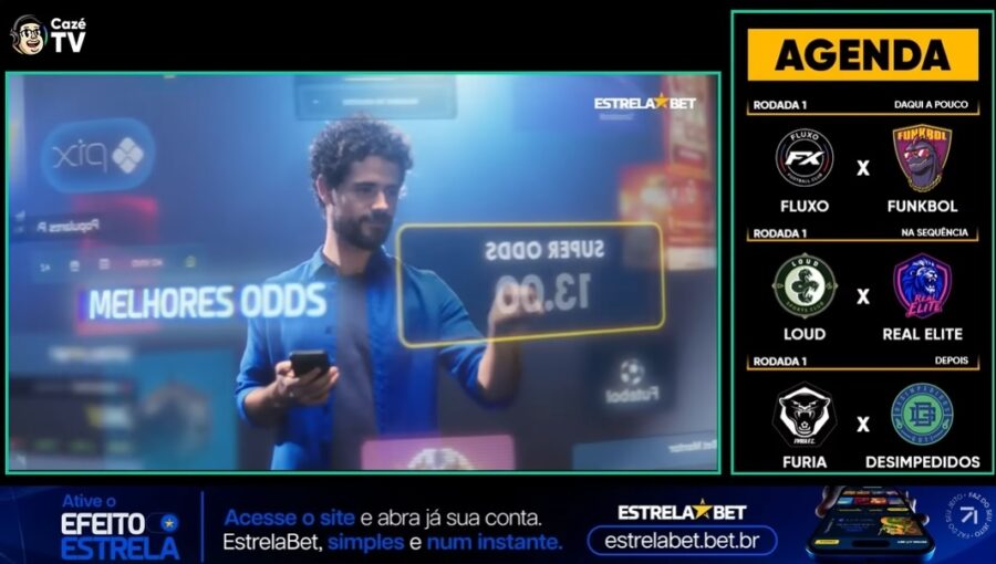 Operadora de apostas esportivas patrocina transmissão da Kings Cup Brazil na CazéTV