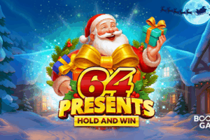 64 Presents Hold and Win: Booming Games lança slot temático de Natal