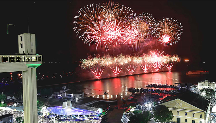 Réveillon em Salvador (BA). (Foto: Divulgação/Esportes da Sorte)