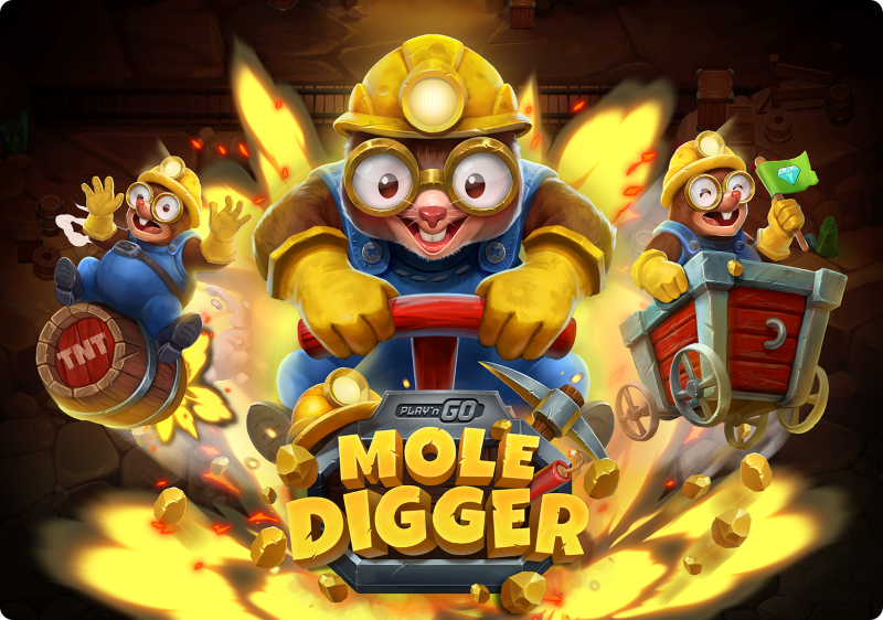 Play’n GO lança Mole Digger com proposta visual focada em personagem e temática de mineração