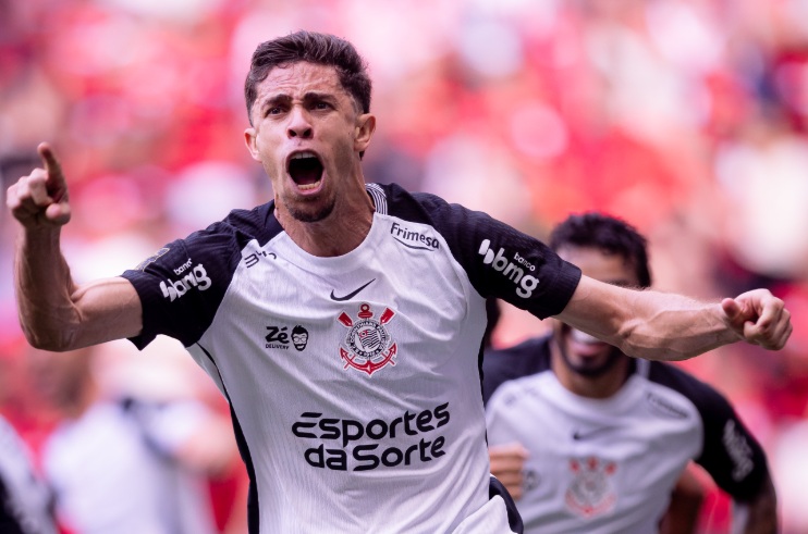 Gabriel Paulista comemora gol pelo Corinthians. (Foto: Rodrigo Coca/Agência Corinthians)