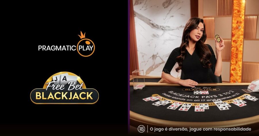 Pragmatic Play lança Free Bet Blackjack com recursos estratégicos sem custo adicional