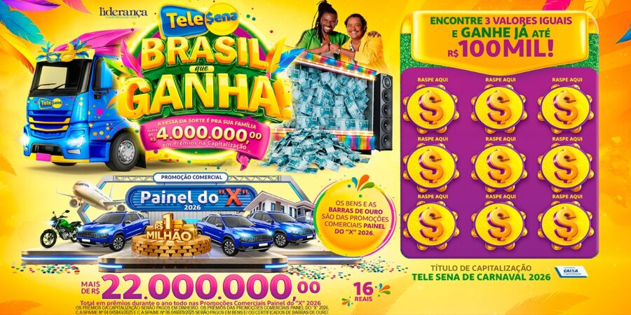 Tele Sena de Carnaval: edição festiva do título de capitalização promete entregar mais de R$ 4 milhões