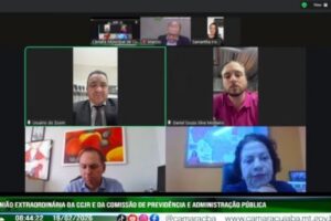 Reunião ocorreu nesta quinta-feira (19) (Imagem: Secom Câmara Municipal de Cuiabá 