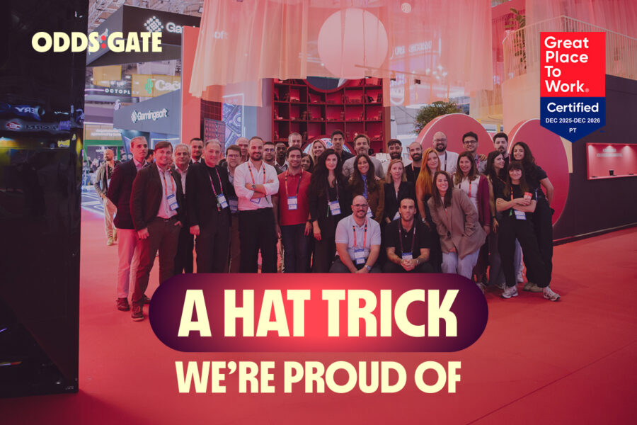 Oddsgate recebe a certificação Great Place to Work pelo terceiro ano consecutivo