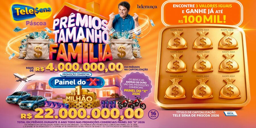 Saiba quantos prêmios estão previstos para a Tele Sena temática de Páscoa