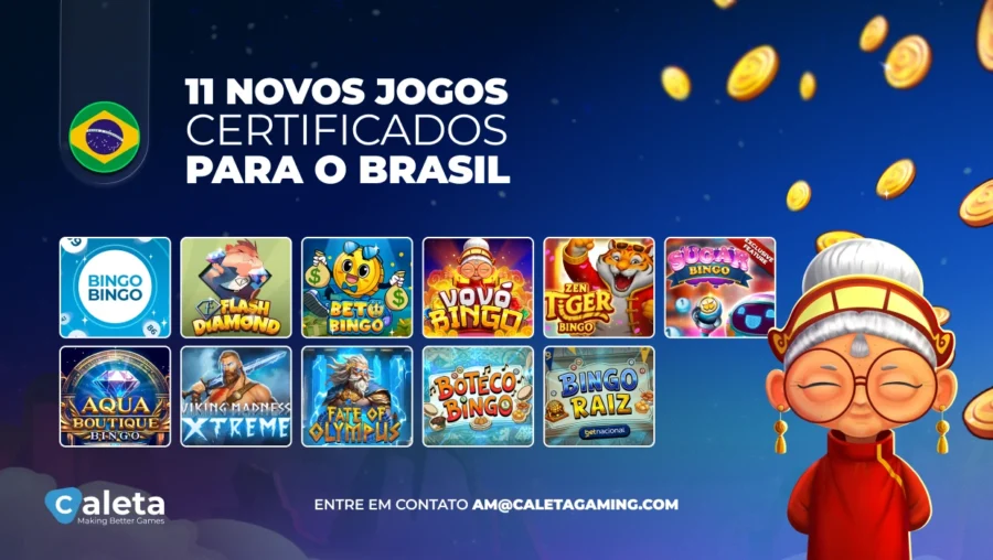 Desenvolvedora brasileira Caleta Gaming consegue certificação para 11 jogos