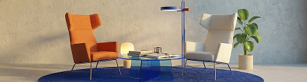 Espacio acogedor con dos sillones