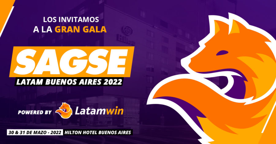 La Gran Gala del Juego será auspiciada por Latamwin.