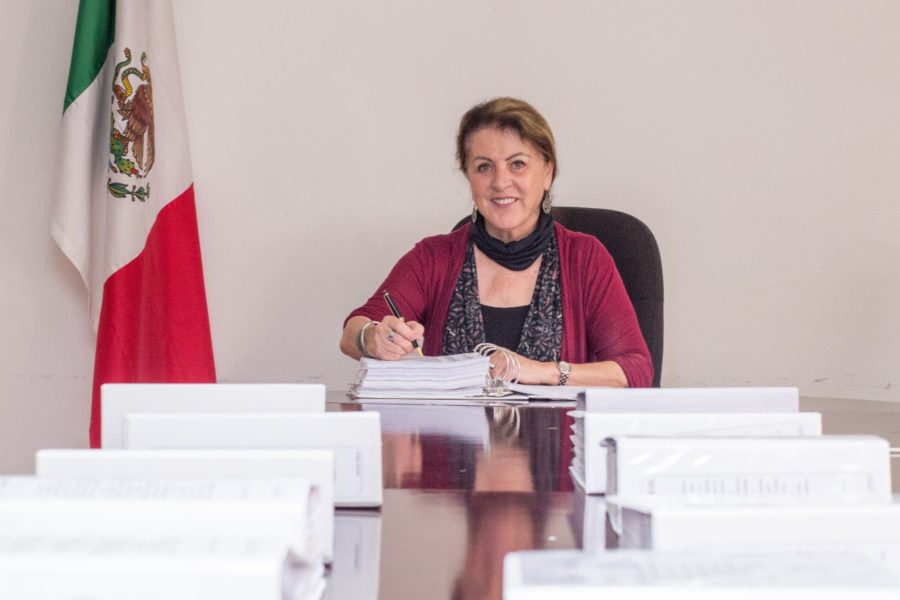 Margarita González Saravia, directora de Lotería Nacional. Foto: gobierno de México