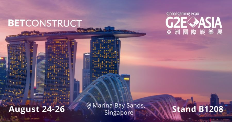 BetConstruct exhibirá todos sus productos en Asia del 24 al 26 de agosto en el Stand B1208.