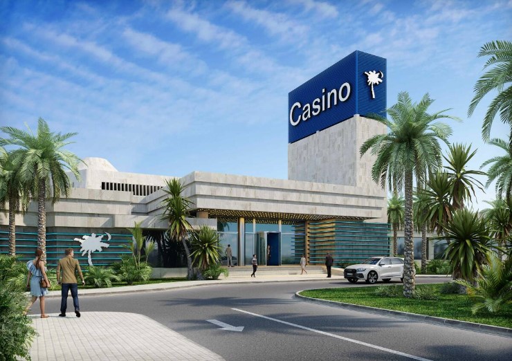 Se presentó cómo sería la fachada del renovado casino. Foto: Grupo Acrismatic.