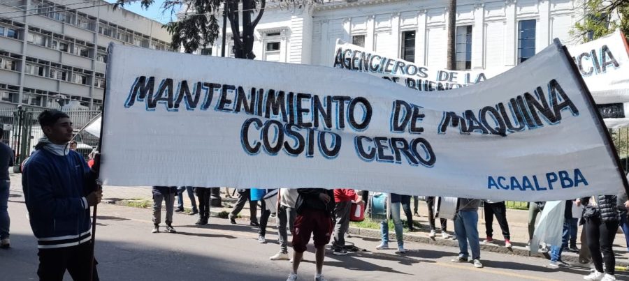 Los manifestantes se fueron bajo la promesa de una reunión. Foto: ACAALPBA (Jonatan Grima).