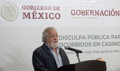 El subsecretario de Derechos Humanos, Alejandro Encinas. Foto: gobierno de México.