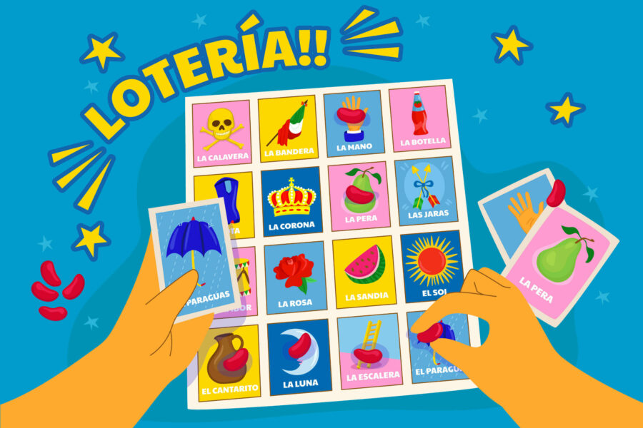 ilustración juego de lotería mexicana