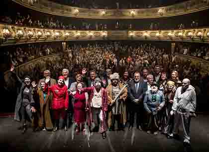 El cierre fue en el Teatro Principal de Valencia. Foto: La ONCE.