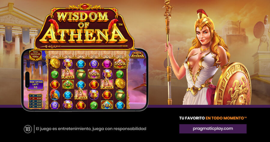 Wisdom of Athena es el último lanzamiento de Pragmatic Play.