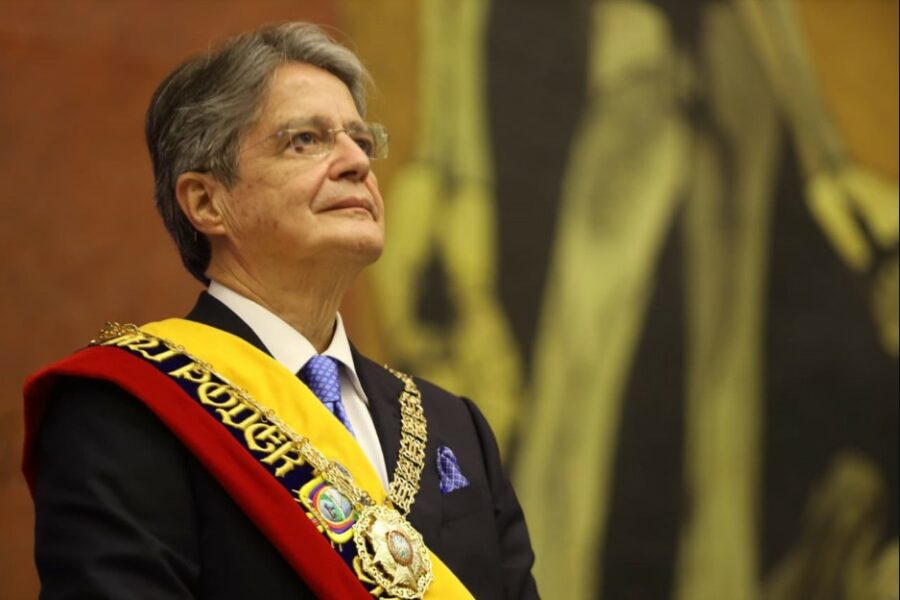 Guillermo Lasso, presidente de Ecuador, emitió el decreto. Foto: Gobierno de Ecuador.