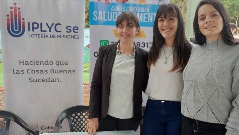 El equipo del IPLyC de Misiones en la Expo Provincial de Prevención. Foto: IPLyC de Misiones.