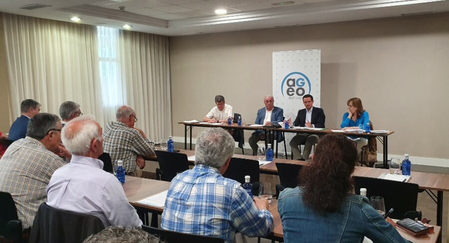 En la Asamblea se realizó un análisis de la situación actual del juego presencial en Galicia. Foto: AGEO. 