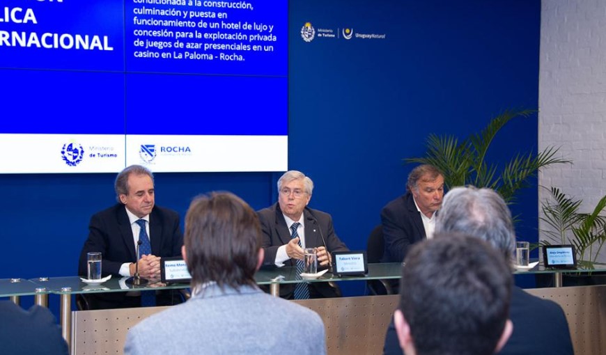 Conferencia de prensa.- Foto: Gobierno de Uruguay.