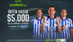 La iniciativa incluirá acciones con los equipos patrocinados por Codere Online, como Rayados de Monterrey.