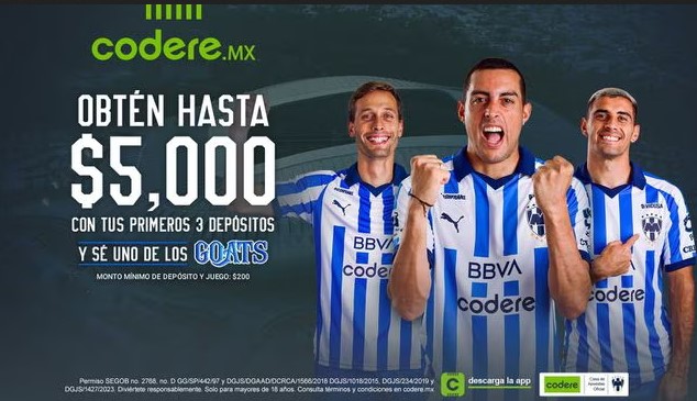 La iniciativa incluirá acciones con los equipos patrocinados por Codere Online, como Rayados de Monterrey.