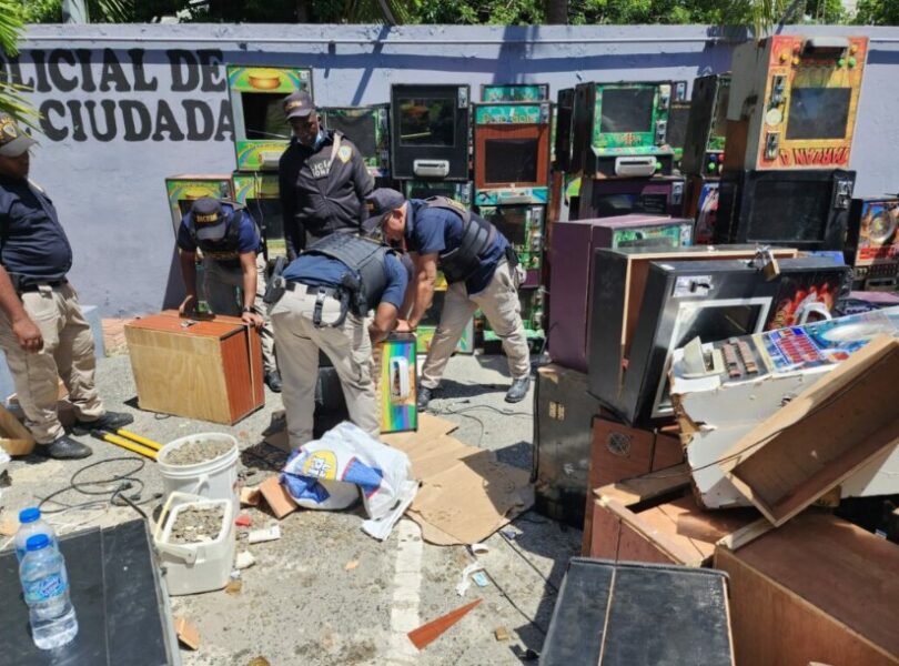 Golpe contra el juego ilegal. Foto: Policía Nacional.