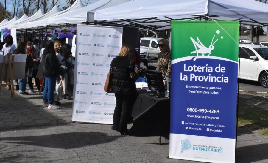 La Lotería de la Provincia de Buenos Aires participó del congreso con un stand informativo. Foto: Lotería de la Provincia de Buenos Aires. 