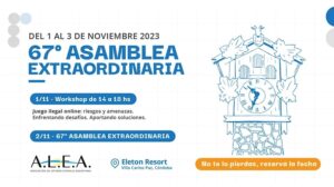 El jueves 2 de noviembre tendrá lugar la 67° Asamblea Extraordinaria de la Junta de Representantes Legales.