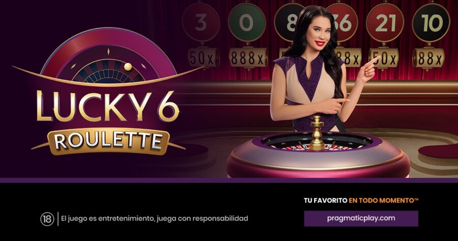 Lucky 6 Roulette se une al rico conjunto de juegos de Live Casino de Pragmatic Play.