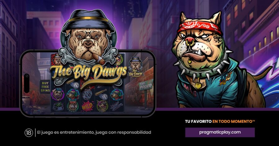 "The Big Dawgs" es el segundo lanzamiento del año de Pragmatic Play, tras la presentación de "Blade & Fangs".