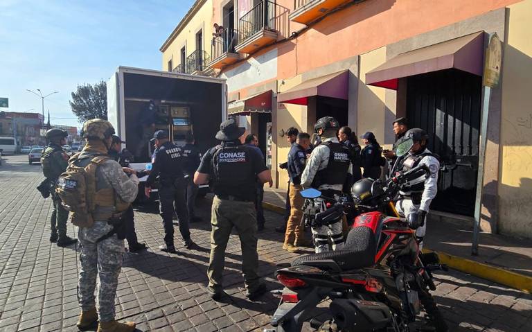 Los operativos se realizaron en siete puntos de Morelia. Foto: SSP.