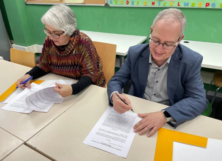 Rosa Balaguer, directora del Casal dels Infants, y Xavier Ballena, director de Casino Barcelona.