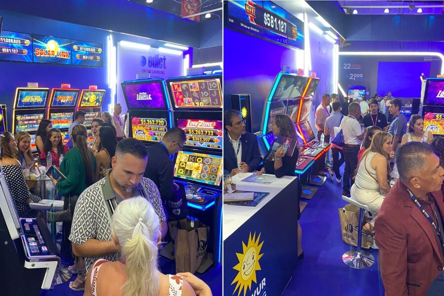 Merkur Gaming está muy satisfecho con la afluencia de visitantes al stand, así como con las numerosas e intensas conversaciones con los clientes.