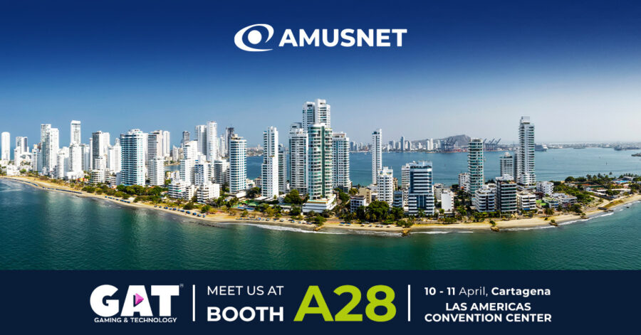 El equipo de Amusnet espera reunirse con todos los socios y partes interesadas en el stand A28 en GAT Cartagena 2024.