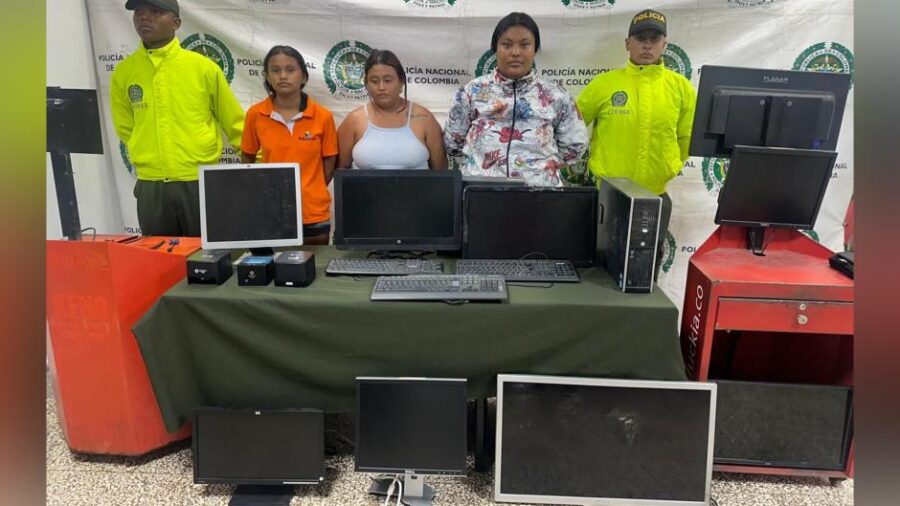 Las personas detenidas fueron puestas a disposición de la Justicia. Foto: Policía de Barranquilla.