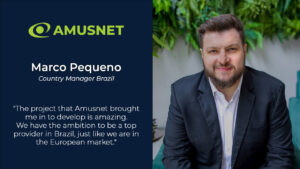 Marco Pequeño, Country Manager de Amusnet en Brasil. 