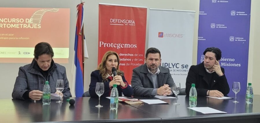 El concurso se presentó en la Sala de Prensa del Gobierno de Misiones en Posadas. Foto: IPLyC Misiones. 