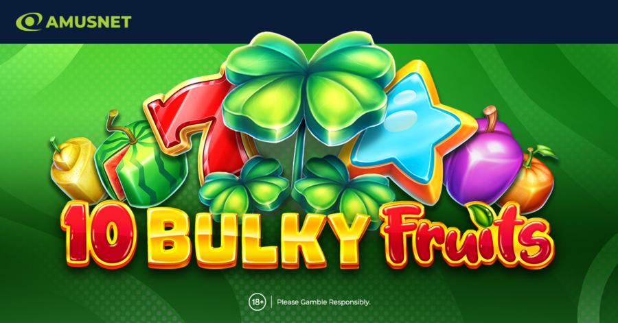 “10 Bulky Fruits” es un video slot de 5 carretes y 10 líneas de pago fijas.