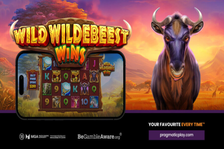 "Wild Wildebeest Wins" combina un popular tema de safari con comodines multiplicadores.