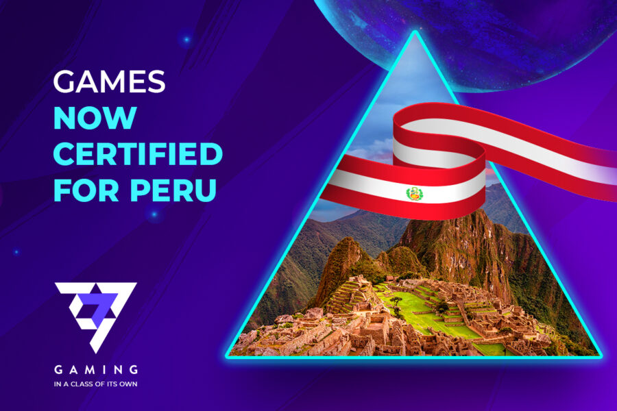 7777 gaming ha certificado exitosamente 20 juegos para el mercado peruano.