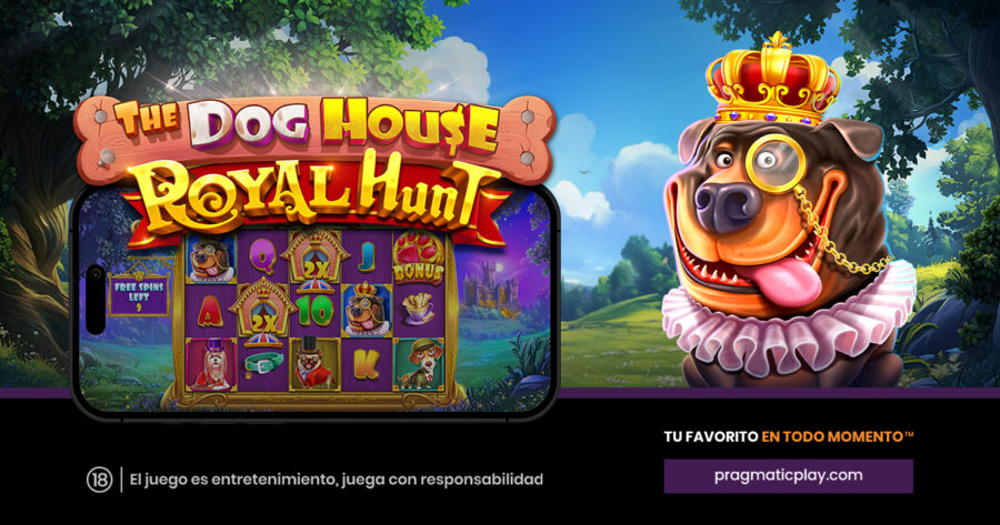 Pragmatic Play corona una de sus franquicias favoritas con «The Dog House – Royal Hunt»