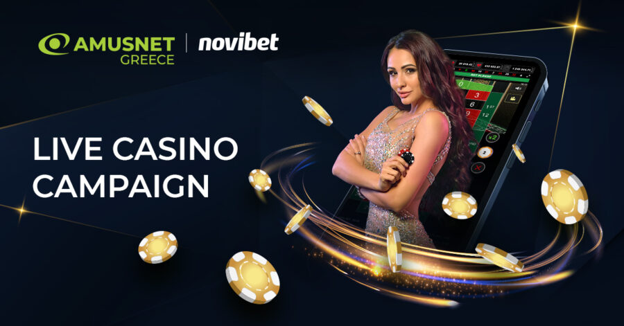 Amusnet se une a Novibet para lanzar una campaña de marketing para su catálogo de juegos de casino en vivo en Grecia