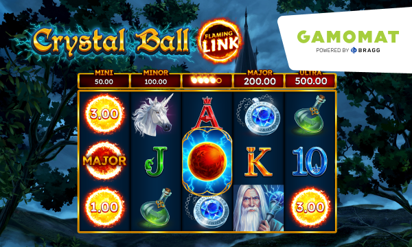 Crystal Ball Flaming Link.