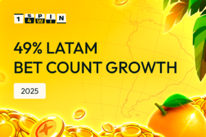 1spin4win. 49% LatAm bet count growth.