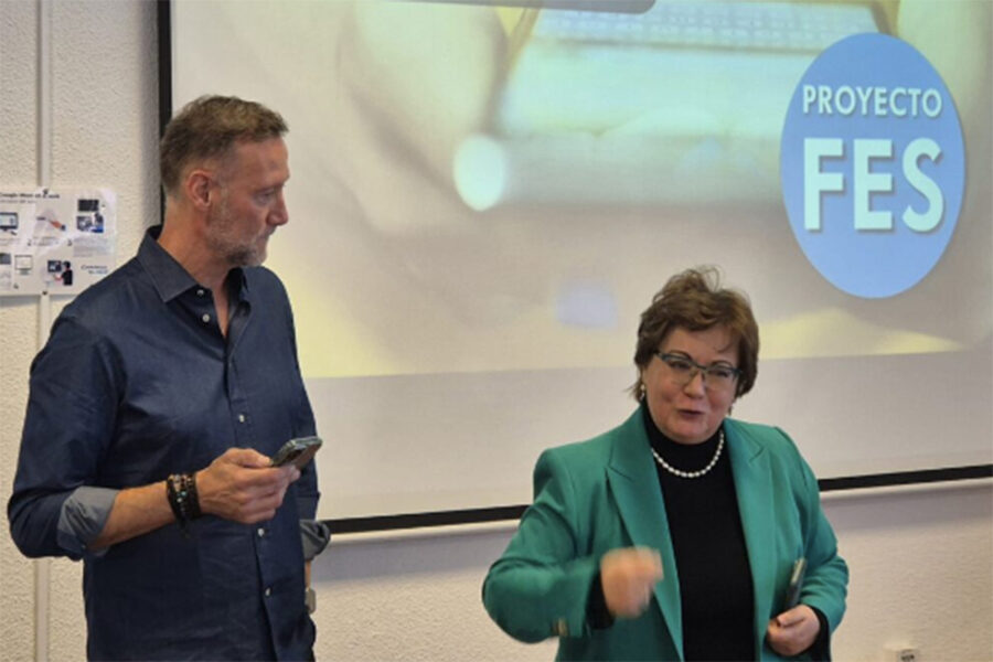 Pedro García Aguado, embajador de la iniciativa, brindó una charla en la universidad. Foto: Plataforma para el Juego Sostenible.