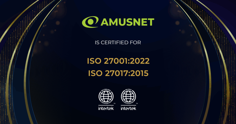 Amusnet obtiene las certificaciones ISO 27001:2022 e ISO 27017:2015